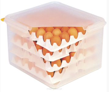 Pojemnik na jajka z 8 tacami