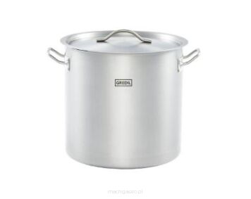 Garnek wysoki z pokrywką, stalowy, Ø 320 mm, 25.7 L