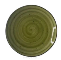 Talerz deserowy | seria Still | Rustic Green | ø170 mm | 12 szt.