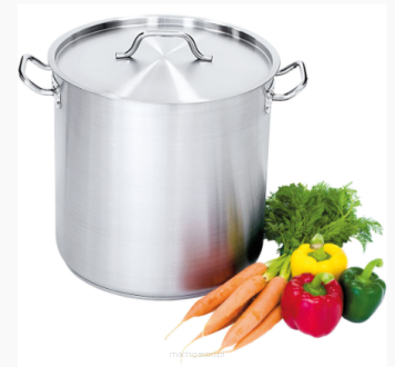 Garnek wysoki z pokrywką, stalowy, Ø 320 mm, 20.9 L