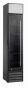Szafa chłodnicza przeszklona RQ216-BLACK | 160 l | 390x475x1880 mm