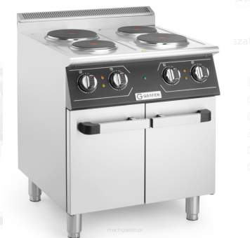 Kuchnia elektryczna 4 -płytowa z szafką, Grafen Perfecta