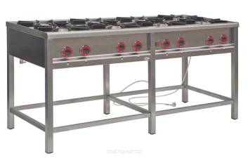 Kuchnia gazowa 8 - palnikowa 1700x700x850 mm
