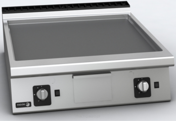 Płyta grillowa gazowa | gładka | 18.5 kW | 800x930x290 mm
