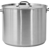 Garnek średni z pokrywką ze stali nierdzewnej | 450x360 mm | 57.3 L