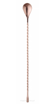 Łyżka barmańska, Bar up, miedziany, 385x35 mm