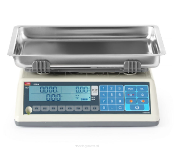 Waga kalkulacyjna LCD z legalizacją, seria EGE, głęboka szalka, 30.0 kg