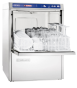 Zmywarka do szkła z dozownikami detergentów, zmiękczaczem i pompą zrzutową, 3.3 kW
