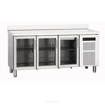 Stół chłodniczy linia SNACK600 416L 3-drzwi przeszklone CCP-3S GD