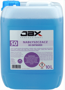 JAX PROFESSIONAL 50 10L - NABŁYSZCZACZ DO ZMYWAREK do nabłyszczania naczyń