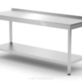 Stół przyścienny z półką | skręcany | Kitchen Line | 1800x600x850 mm