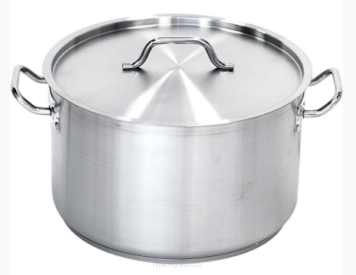 Garnek średni z pokrywki, stalowy, Ø 450 mm, 57.3 L