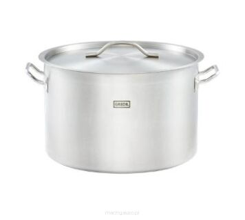 Garnek średni z pokrywką, stalowy, Ø 450 mm, 57.3 L
