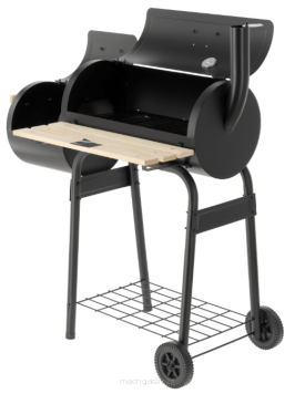 Grill węglowy z wędzarnią | ruszt 600x300 mm