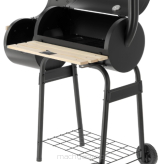 Grill węglowy z wędzarnią | ruszt 600x300 mm