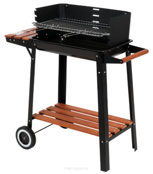 Grill węglowy z półką | ruszt 480x265 mm