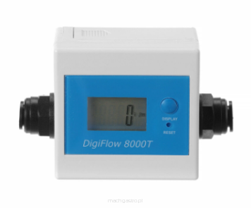 Elektroniczny licznik przepływu wody do filtrów, 110x53x70 mm