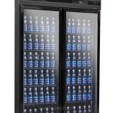 Szafa chłodnicza 2-drzwiowa przeszklona Resto Quality RQ770-BLACK | drzwi skrzydłowe | czarna | 1100x635x2000 mm | 770 l