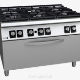 Kuchnia gazowa 6 - palnikowa z dużym piekarnikiem gazowym | 64.20 kW | 1200x930x850 mm