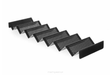 Ekspozytor do kanapek perforowany, czarny, 580x170x(H)40 mm