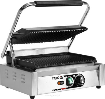 Elektryczny grill kontaktowy ryflowany 44 cm 2,2kW