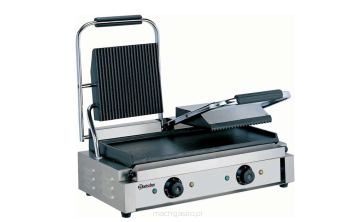Grill kontaktowy podwójny, płyty grillowe ryflowane A150671