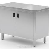 Stół centralny przelotowy szafka z drzwiami na zawiasach POL-128P