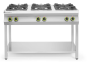 Kuchnia gazowa 6-palnikowa na podstawie otwartej, Kitchen Line, 28.5 kW
