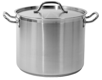 Garnek wysoki z pokrywką ze stali nierdzewnej | 230x260 mm | 20.9 L