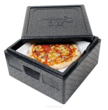 Pojemnik termoizolacyjny do pizzy, czarny, V 32 l - kod 057301