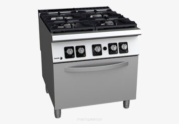 Kuchnia gazowa 4 - palnikowa z piekarnikiem gazowym | 42.80 kW | 800x930x850 mm