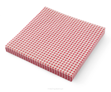Papier pergaminowy do frytek i przekąsek, kratka, 500 szt., 306x305 mm