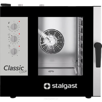 Piec konwekcyjno-parowy, STALGAST ClassicCook, manualny, gazowy, 7xGN1/1, 14.0 kW
