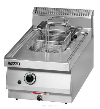 Frytkownica gazowa | pojedyncza | 6.6 kW | 11.0 L | 400x650x300 mm
