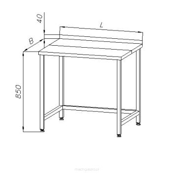 Stół z deską do krojenia  E1310