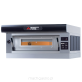 Moretti Forni Piec do pizzy 1-komorowy Amalfi A z okapem i bazą 6x30 cm | SerieP