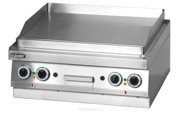 Grill płytowy elektryczny | gładki | 400 V | 6.8 kW | 700x650x300 mm
