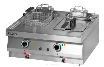 Frytkownica elektryczna | podwójna | 12.0 kW | 2x 10.25 L | 700x650x300 mm