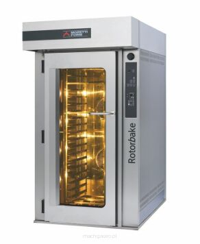 Moretti Forni Gazowy piec obrotowy 18x 600x400 mm R18G