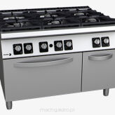 Kuchnia gazowa 6 - palnikowa z piekarnikiem gazowym | 58.50 kW | 1200x930x850 mm
