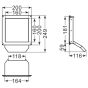 Wrzutka koszowa DZ-OPNKZ 200 x 200 mm - 2