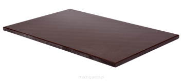 Taca kelnerska prostokątna | brązowa | 450x300x13 mm