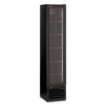 Szafa chłodnicza przeszklona czarna THIN COOLER 390 x 475 x1880