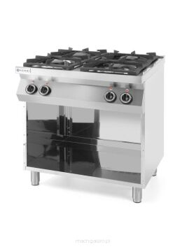 Kuchnia gazowa 4-palnikowa na podstawie otwartej, Kitchen Line, 19.0 kW
